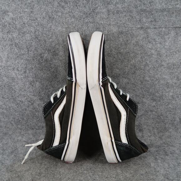 Vans Shoes Womens 8 Sneakers Old Skool Skate Casual Low Canvas Suede Black - Picture 10 of 13